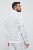 Кофта adidas чоловіча колір білий візерунок Кофта adidas чоловіча колір білий візерунок