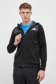 Спортивна кофта The North Face Reaxion колір чорний з капюшоном однотонна