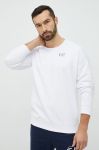 Кофта EA7 Emporio Armani чоловіча колір білий з принтом