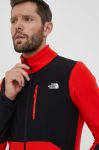 Спортивна кофта The North Face Glacier Pro колір червоний візерунок Спортивна кофта The North Face Glacier Pro колір червоний візерунок