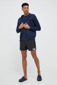 Пляжна кофта Emporio Armani Underwear чоловіча колір синій з капюшоном з аплікацією Пляжна кофта Emporio Armani Underwear чоловіча колір синій з капюшоном з аплікацією