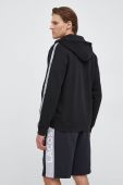 Кофта Lacoste чоловіча колір чорний з капюшоном з принтом SH5065-031 Кофта Lacoste чоловіча колір чорний з капюшоном з принтом SH5065-031