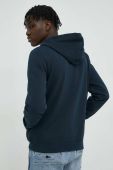 Бавовняна кофта Mustang чоловіча колір синій з капюшоном з принтом (3063945) Бавовняна кофта Mustang чоловіча колір синій з капюшоном з принтом (3063945)