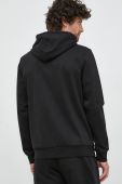 Кофта BOSS BOSS GREEN чоловіча колір чорний з капюшоном з принтом (3130360)
