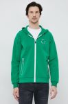 Кофта BOSS BOSS GREEN чоловіча колір зелений з капюшоном з принтом Кофта BOSS BOSS GREEN чоловіча колір зелений з капюшоном з принтом