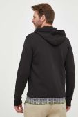 Кофта BOSS BOSS GREEN чоловіча колір чорний з капюшоном з аплікацією (3223712)