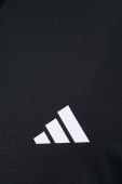 Тренувальна кофта adidas Performance 3-Stripes колір чорний з принтом Тренувальна кофта adidas Performance 3-Stripes колір чорний з принтом