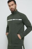 Бавовняна кофта лаунж BOSS колір зелений з принтом (3220965) Бавовняна кофта лаунж BOSS колір зелений з принтом (3220965)