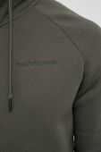 Кофта Peak Performance чоловіча колір зелений з капюшоном однотонна (3216429) Кофта Peak Performance чоловіча колір зелений з капюшоном однотонна (3216429)