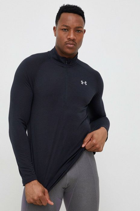 Кофта для бігу Under Armour Streaker колір чорний однотонна Кофта для бігу Under Armour Streaker колір чорний однотонна