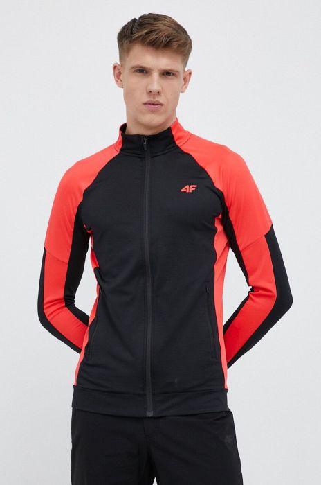 Тренувальна кофта 4F колір червоний візерунок Тренувальна кофта 4F колір червоний візерунок