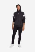 Кофта adidas Originals Adicolor Classics Cut Line Hoodie чоловіча колір чорний з капюшоном візерунок HS2065-black