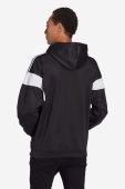 Кофта adidas Originals Adicolor Classics Cut Line Hoodie чоловіча колір чорний з капюшоном візерунок HS2065-black