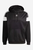 Кофта adidas Originals Adicolor Classics Cut Line Hoodie чоловіча колір чорний з капюшоном візерунок HS2065-black