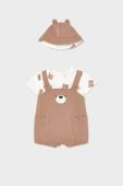 Комбінезон для немовлят Mayoral Newborn колір коричневий (3057482) Комбінезон для немовлят Mayoral Newborn колір коричневий (3057482)