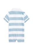 Бавовняний ромпер для немовлят Polo Ralph Lauren колір блакитний (2950920) Бавовняний ромпер для немовлят Polo Ralph Lauren колір блакитний (2950920)