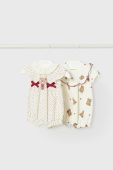 Комбінезон для немовлят Mayoral Newborn 2-pack колір бежевий (3057546) Комбінезон для немовлят Mayoral Newborn 2-pack колір бежевий (3057546)