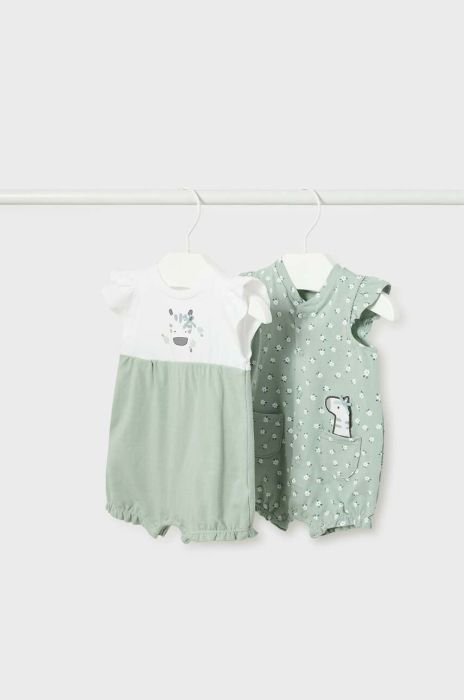 Комбінезон для немовлят Mayoral Newborn 2-pack колір бірюзовий (2964655) Комбінезон для немовлят Mayoral Newborn 2-pack колір бірюзовий (2964655)