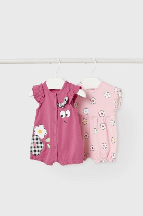 Комбінезон для немовлят Mayoral Newborn 2-pack колір червоний (2987956) Комбінезон для немовлят Mayoral Newborn 2-pack колір червоний (2987956)