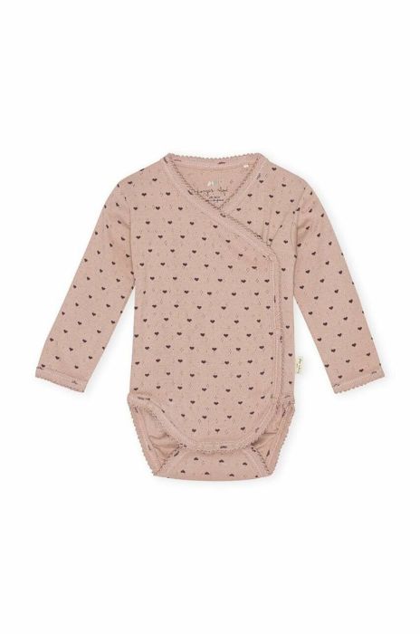 Дитяче бавовняне боді Konges Sl?jd колір рожевий (3013327) Дитяче бавовняне боді Konges Sl?jd колір рожевий (3013327)