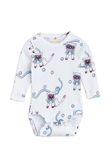 Дитяче бавовняне боді Mini Rodini колір білий (2908913)