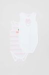 Дитяче бавовняне боді OVS 2-pack колір білий (3122419)