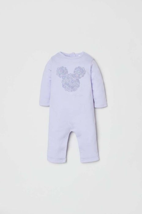 Дитячі бавовняні повзунки OVS колір фіолетовий (3122425) Дитячі бавовняні повзунки OVS колір фіолетовий (3122425)