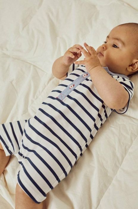 Дитяче бавовняне боді zippy колір темно-синій (3064172) Дитяче бавовняне боді zippy колір темно-синій (3064172)