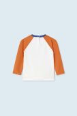 Лонгслів для немовлят Mayoral колір помаранчевий з принтом