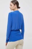 Блузка Sisley жіноча однотонна колір блакитний (2987977)