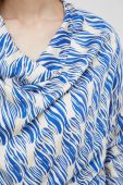 Блузка Sisley жіноча візерунок колір блакитний (2983682)