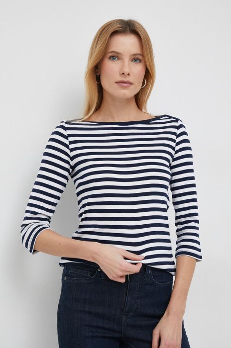 Бавовняний лонгслів United Colors of Benetton колір синій (2925699) Бавовняний лонгслів United Colors of Benetton колір синій (2925699)