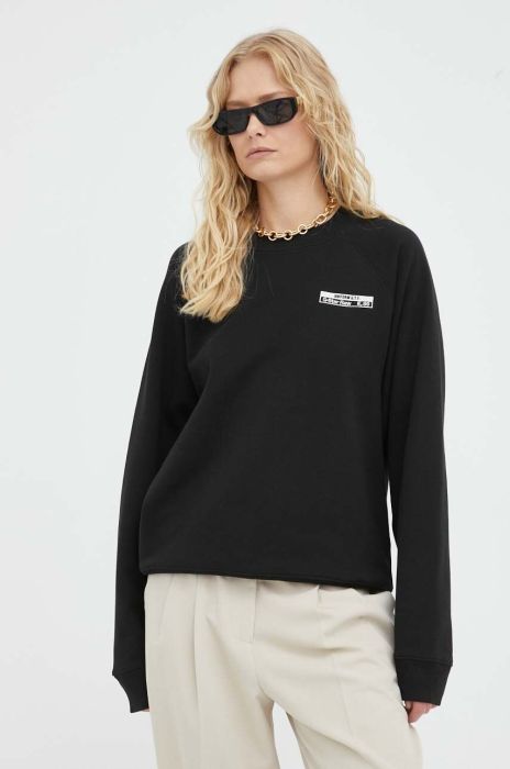 Бавовняна кофта G-Star Raw жіноча колір чорний однотонна Бавовняна кофта G-Star Raw жіноча колір чорний однотонна