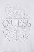 Дитяча бавовняна кофта Guess колір білий з аплікацією (3013419)