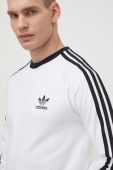 Бавовняний лонгслів adidas Originals колір білий візерунок IA4879-WHITE Бавовняний лонгслів adidas Originals колір білий візерунок IA4879-WHITE