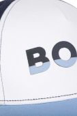 Дитяча бавовняна шапка BOSS колір синій з принтом (3197069) Дитяча бавовняна шапка BOSS колір синій з принтом (3197069)