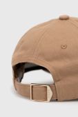Бавовняна бейсболка BOSS колір бежевий (2873764)