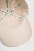 Бавовняна бейсболка Tommy Jeans колір бежевий з аплікацією (2919592) Бавовняна бейсболка Tommy Jeans колір бежевий з аплікацією (2919592)