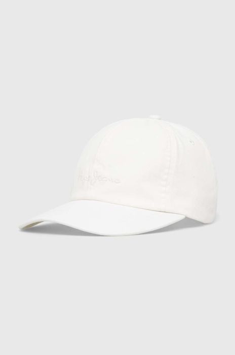 Кепка Pepe Jeans Lucia колір білий однотонна