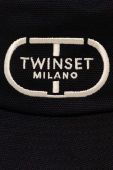Бавовняний капелюх Twinset колір чорний з бавовни