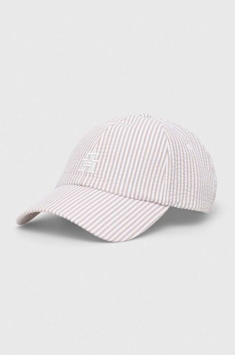 Кепка Tommy Hilfiger колір бежевий візерунок Кепка Tommy Hilfiger колір бежевий візерунок