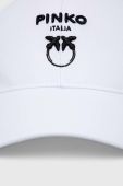 Бавовняна бейсболка Pinko колір білий з аплікацією