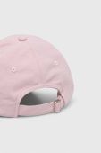 Бавовняна бейсболка Tommy Jeans колір рожевий з аплікацією (3127922)