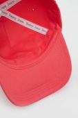 Бавовняна бейсболка Tommy Jeans колір рожевий з аплікацією (2983797)