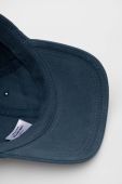 Бавовняна бейсболка Superdry колір бірюзовий однотонна Бавовняна бейсболка Superdry колір бірюзовий однотонна