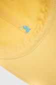Бавовняна бейсболка Polo Ralph Lauren колір жовтий однотонна Бавовняна бейсболка Polo Ralph Lauren колір жовтий однотонна