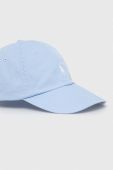 Бавовняна бейсболка Polo Ralph Lauren однотонна колір блакитний (3260944) Бавовняна бейсболка Polo Ralph Lauren однотонна колір блакитний (3260944)