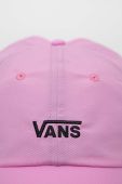 Кепка Vans колір рожевий з аплікацією (3073699)