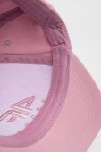 Бавовняна бейсболка 4F колір рожевий однотонна (3224386)