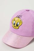 Дитяча бавовняна кепка OVS колір фіолетовий Дитяча бавовняна кепка OVS колір фіолетовий